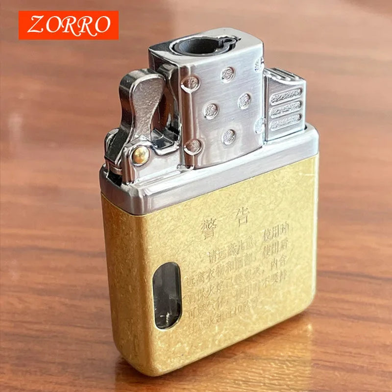 Free Fire Lighter Hong Kong Origional Product  Windproof Cigarette Cigar Lighter Movement  Inflatable Liner Wholesale