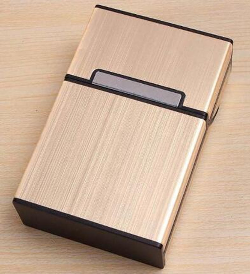 1PC Smoking Cigarettes Aluminum Cigarette Case Cigar Tobacco Holder Pocket Box Storage Container Gift Box Hot Sale