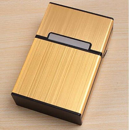 1PC Smoking Cigarettes Aluminum Cigarette Case Cigar Tobacco Holder Pocket Box Storage Container Gift Box Hot Sale