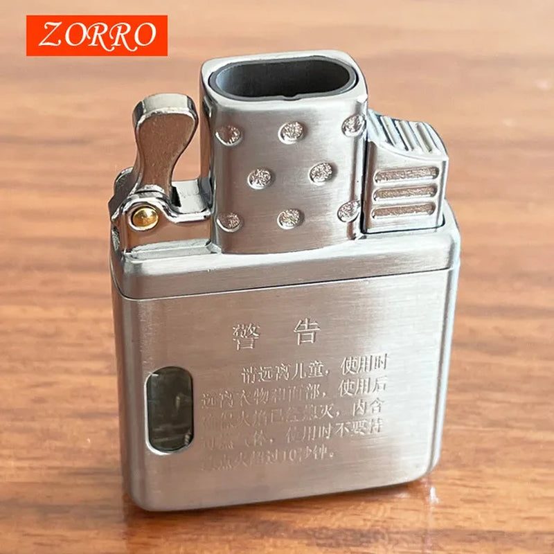 Free Fire Lighter Hong Kong Origional Product  Windproof Cigarette Cigar Lighter Movement  Inflatable Liner Wholesale