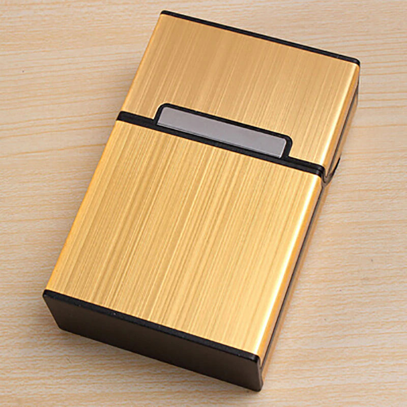 1PC Smoking Cigarettes Aluminum Cigarette Case Cigar Tobacco Holder Pocket Box Storage Container Gift Box Hot Sale