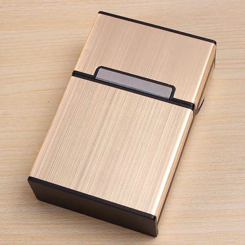 1PC Smoking Cigarettes Aluminum Cigarette Case Cigar Tobacco Holder Pocket Box Storage Container Gift Box Hot Sale