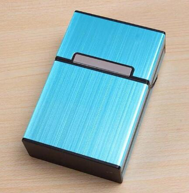 1PC Smoking Cigarettes Aluminum Cigarette Case Cigar Tobacco Holder Pocket Box Storage Container Gift Box Hot Sale