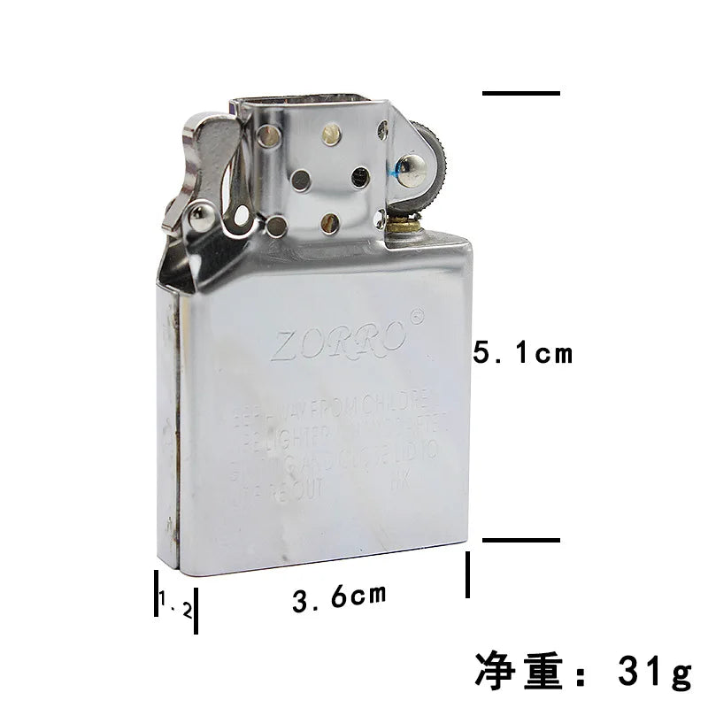 Free Fire Lighter Hong Kong Origional Product  Windproof Cigarette Cigar Lighter Movement  Inflatable Liner Wholesale